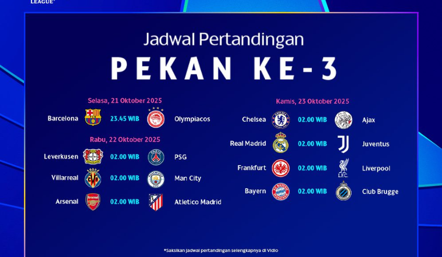 Jadwal Bola Hari Ini: Pertandingan Bergengsi dari Eropa hingga Asia