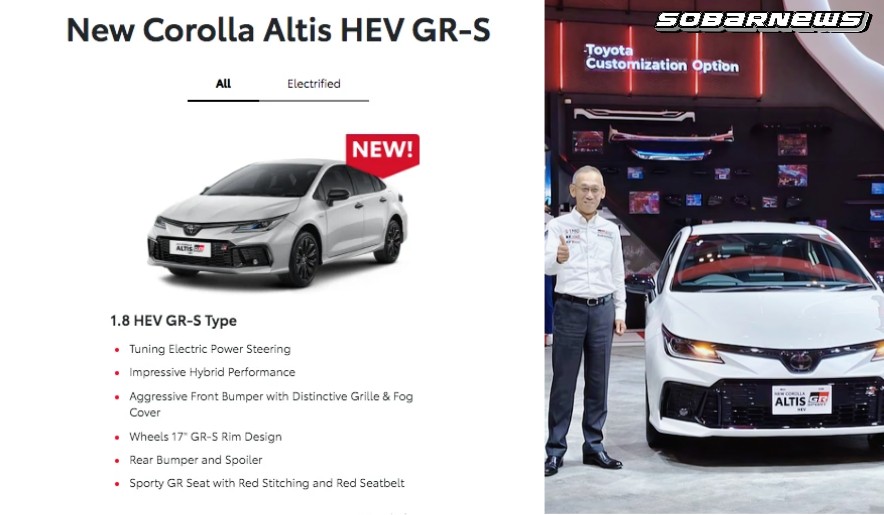 Toyota Corolla Altis GR HEV: Sedan Hybrid Sporty yang Menggoda Setiap Mata