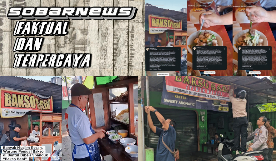 Tak Disangka! Warung Bakso Babi di Bantul Ternyata Punya Spanduk Berlogo Dewan Masjid