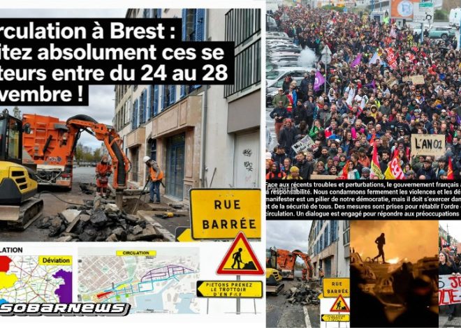 Circulation à Brest : évitez absolument ces secteurs entre du 24 au 28 novembre !