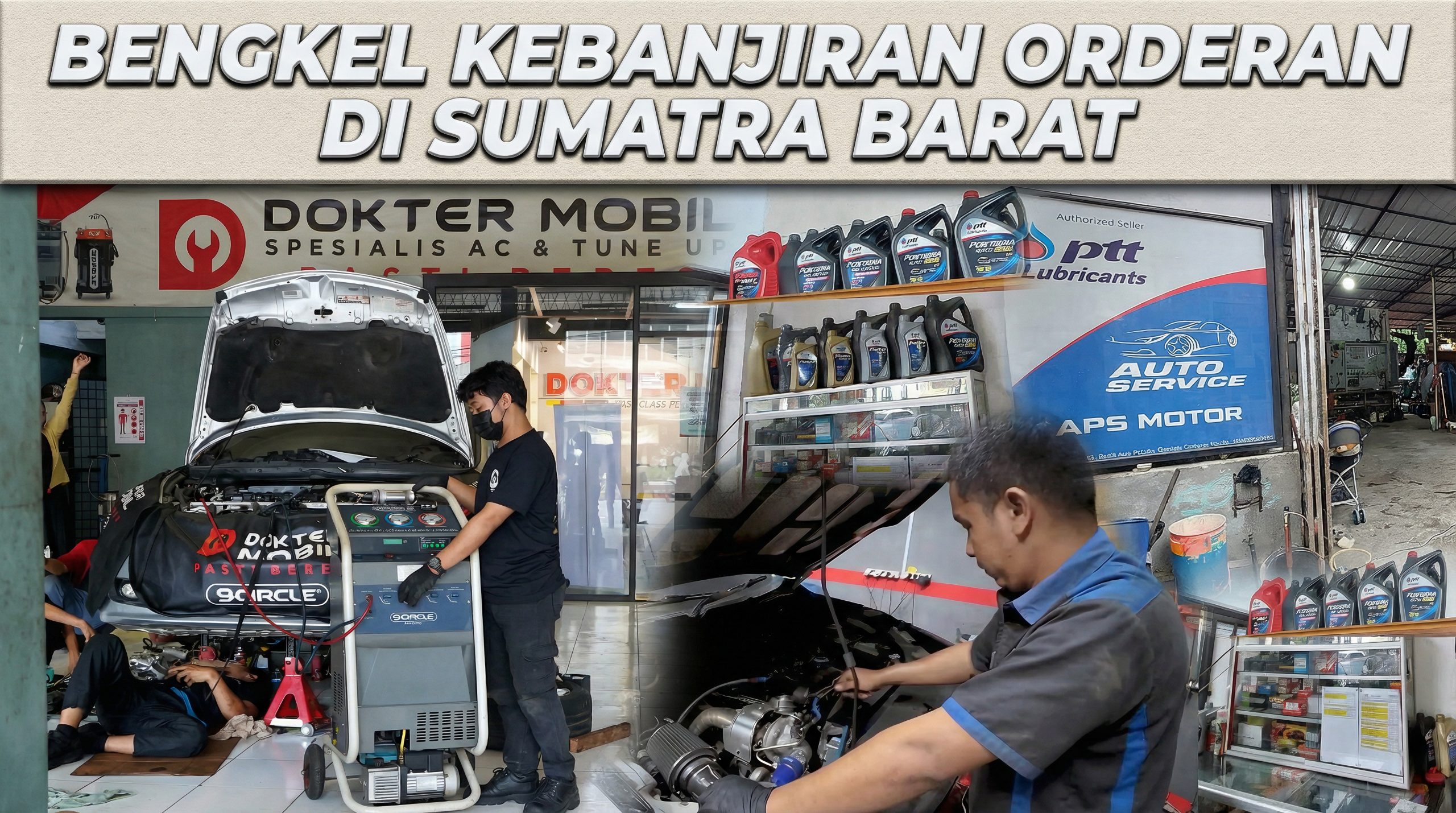 Bengkel di Sumatra Kebanjiran Orderan Mobil Bekas Banjir, Pemilik Gerak Cepat Tangani Kerusakan