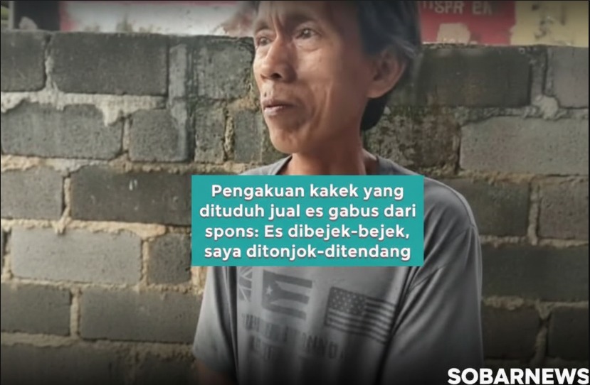 Kakek Penjual Es Gabus Dituduh Pakai Spon, hingga Dipukul dan Ditendang