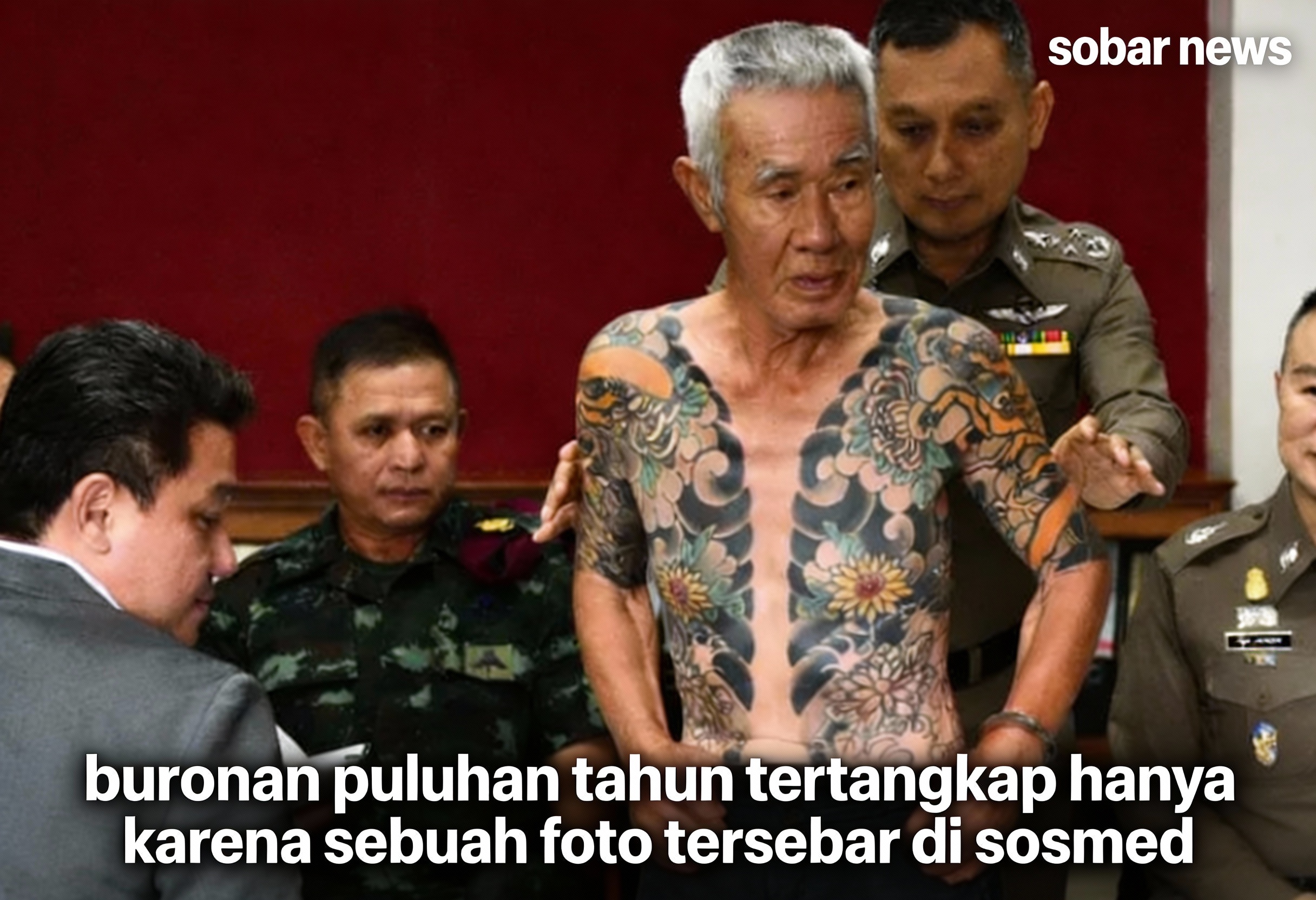 Mafia Yakuza Akhirnya tertangkap karena Foto Tato di Media Sosial