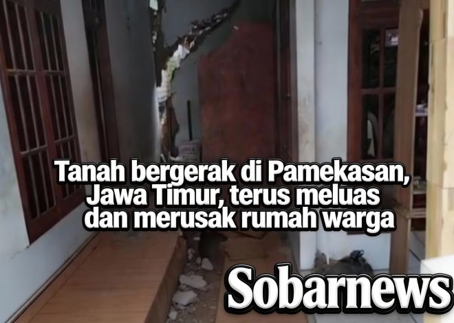 Tanah Bergerak di Pamekasan Meluas, Rumah Warga hancur !!!