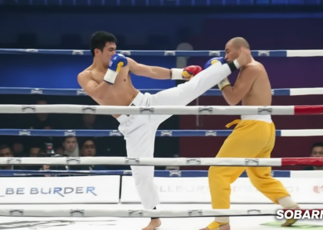 Master Shaolin Kung Fu Yi Long Kalahkan Atlet Taekwondo Korea Selatan Young Jin Min karena pertikaian yang telah lama