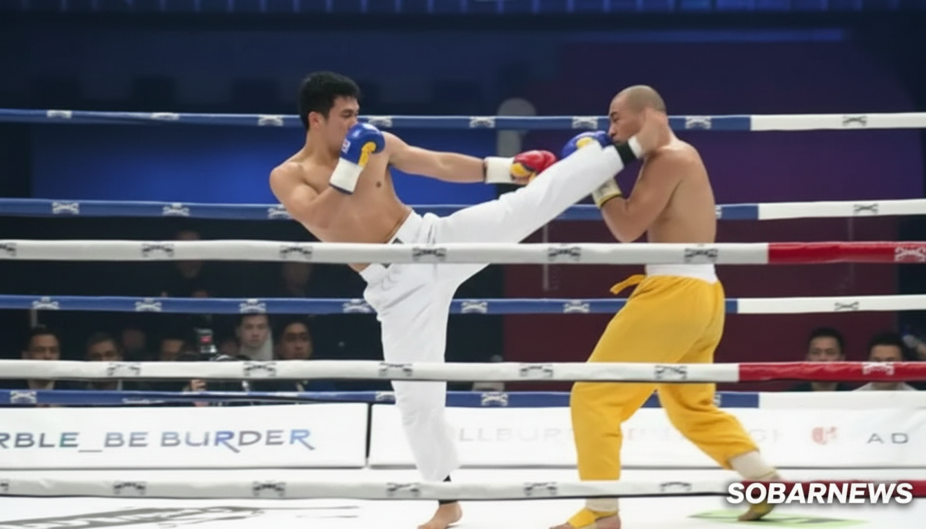 Master Shaolin Kung Fu Yi Long Kalahkan Atlet Taekwondo Korea Selatan Young Jin Min karena pertikaian yang telah lama