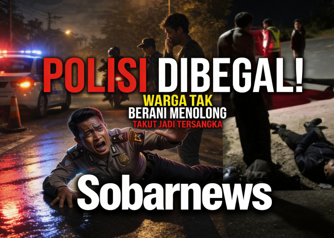 polisi di begal Bersimbah Darah Jadi Korban Begal di Bekasi, Warga Tak Berani Menolong: “Kami Takut, untuk membantu”