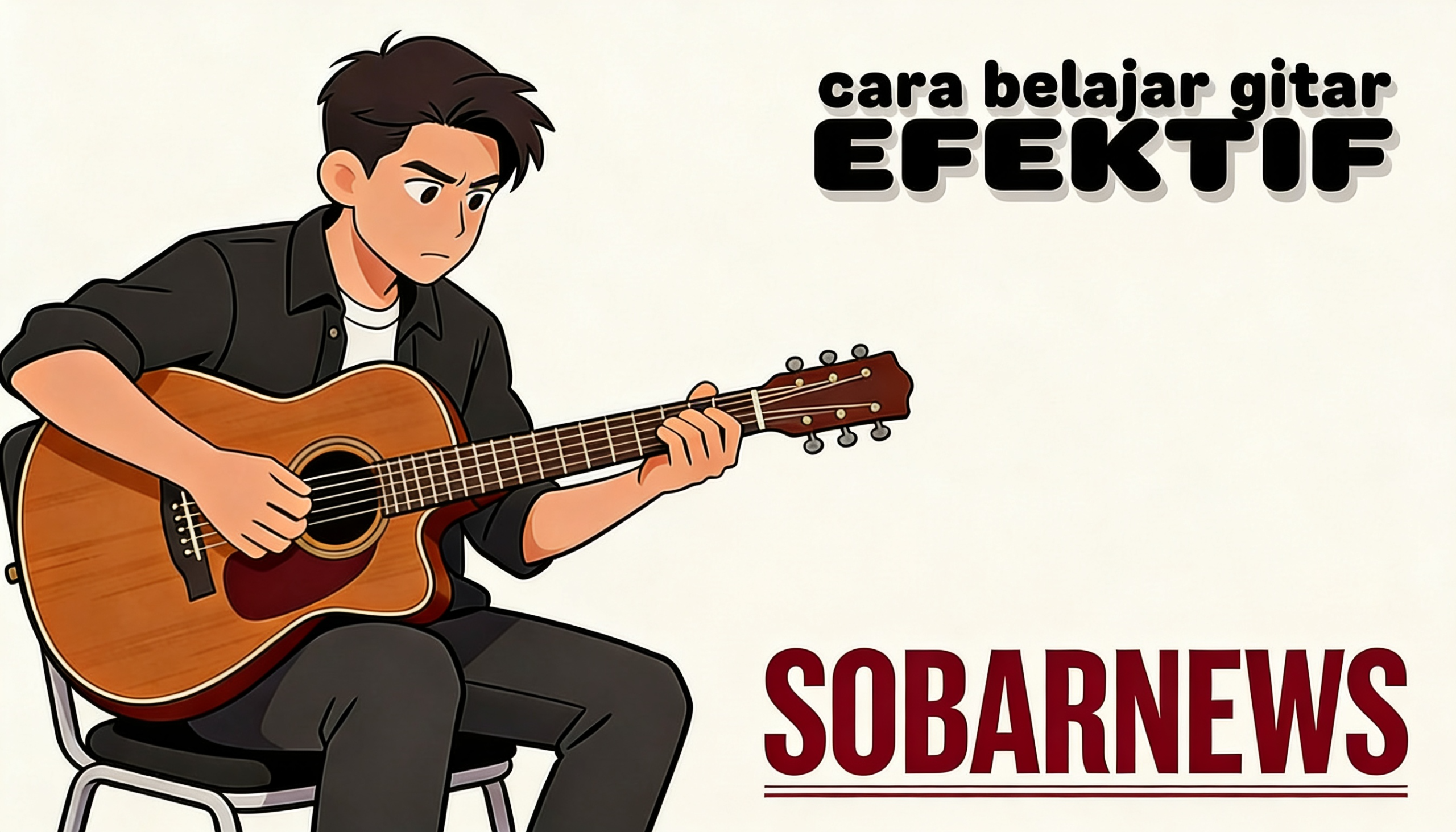 Cara Belajar Gitar untuk Pemula mudah agar Cepat Bisa dan Efektif jika konsisten