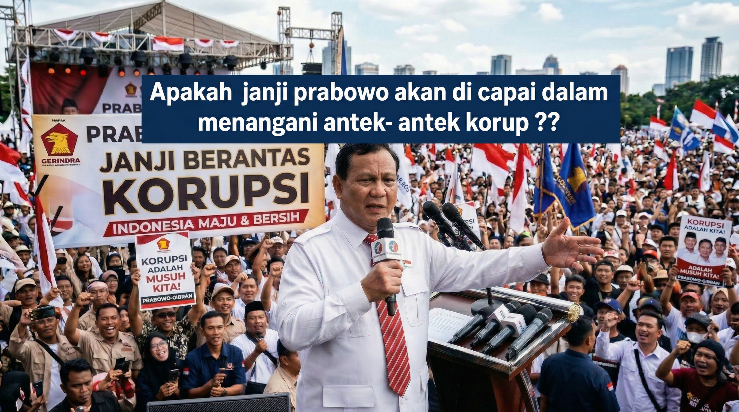 Kontroversi Janji Pemberantasan Korupsi: Kritik Publik terhadap Kepemimpinan Prabowo Subianto