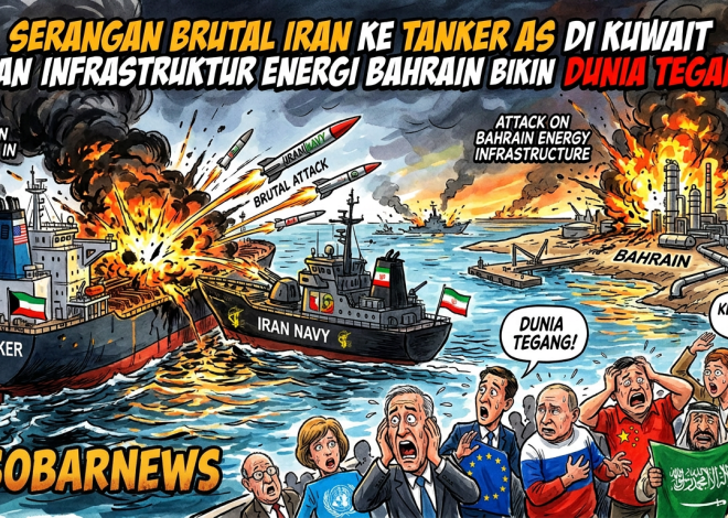 Serangan Brutal Iran ke Tanker AS di Kuwait dan Infrastruktur Energi Bahrain Bikin Dunia Tegang