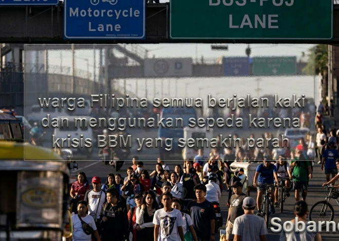Krisis BBM di Filipina: Warga Beralih ke Jalan Kaki dan Sepeda untuk beraktivitas