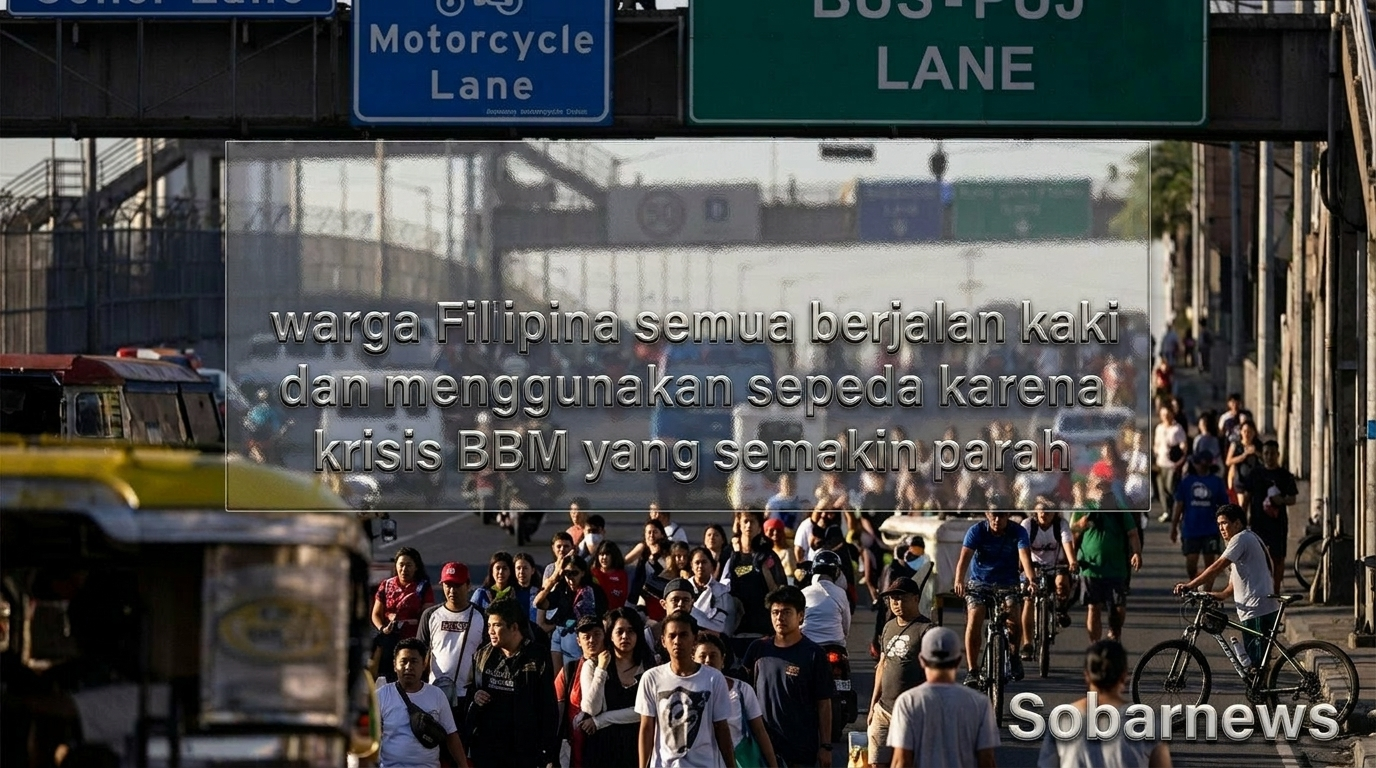 Krisis BBM di Filipina: Warga Beralih ke Jalan Kaki dan Sepeda untuk beraktivitas