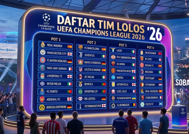 Daftar Tim Lolos UEFA Champions League 2026:   Lebih Seru!