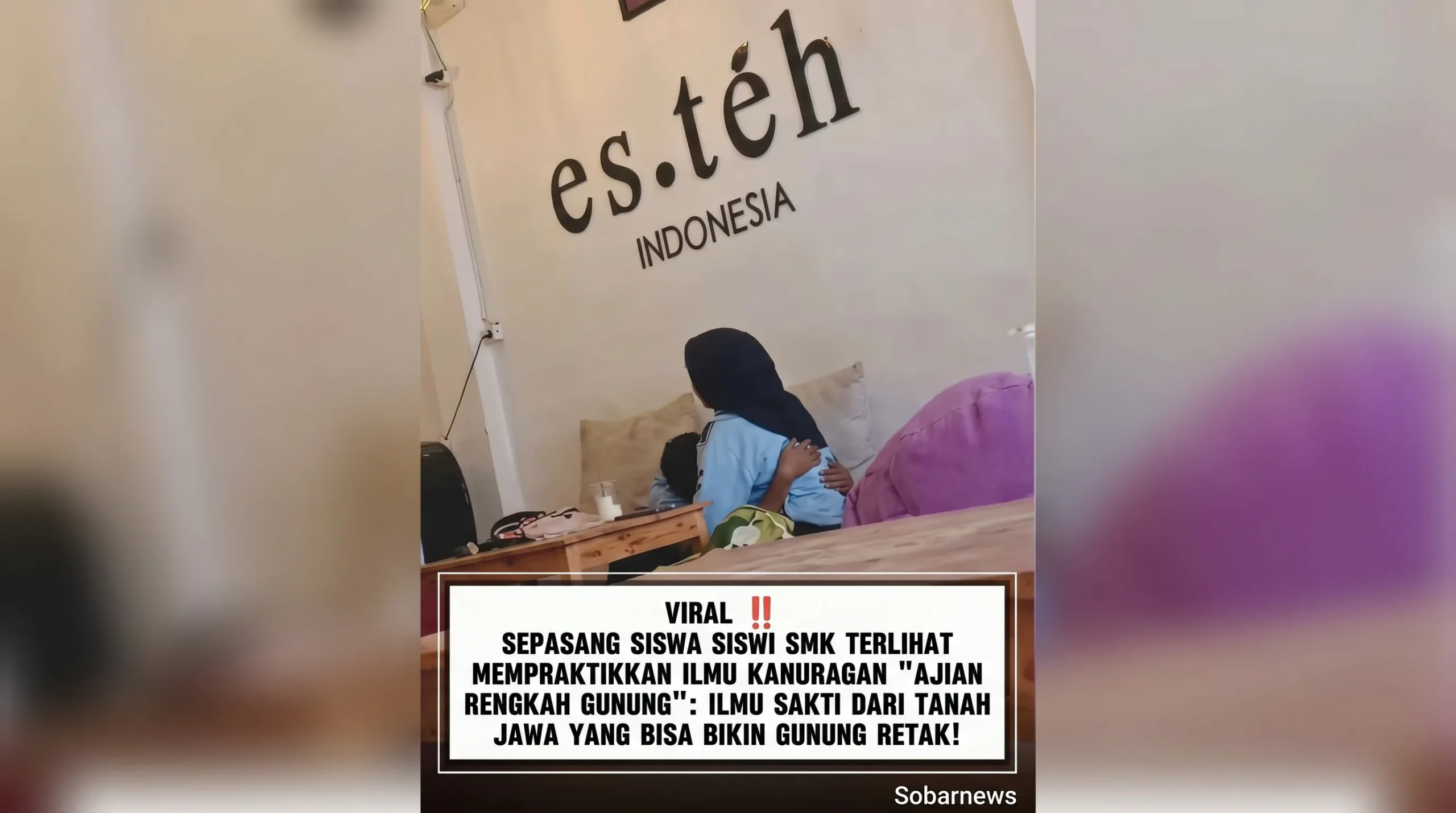 Miris !!! Aksi mesum Dua Pelajar di Gerai Minuman Es Teh Indonesia Viral
