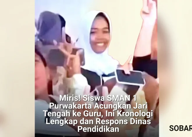 Viral Video Murid tidak berakhlak di SMAN 1 Purwakarta Ejek Guru hingga mengacungkan jari tengah
